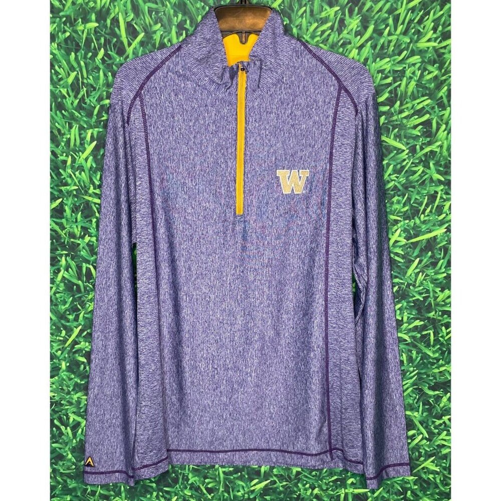 University of Washington Huskies Purple Antigua Men’s Small 1/4 Zip Pullover